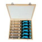 Coffret 6 ciseaux  bois bi - matire leman