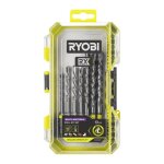 Coffret de 7 forets multi - mat�riaux ryobi� rx + 6 embouts de vissage - rarxmm7 ryobi
