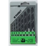 Coffret de 8 forets bois - 3 pointes - � 3 � 10 mm tivoly
