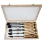 Coffret de cinq ciseaux � bois pour sculpteur 111t emile peyron