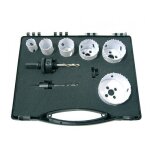 Coffret électricien 6 trépans bi - métal + accessoires leman Coffret électricien 6 trépans bi - métal + accessoires leman