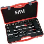 Coffret mixte 1 / 4'' et 1 / 2'' douilles et accessoires - 30 pièces sam outillage Coffret mixte 1 / 4'' et 1 / 2'' douilles et accessoires - 30 pièces sam outillage