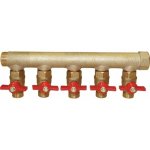 Collecteur 26 x34 mf prè - équipé avec vannes 4 départs15x21 riquier Collecteur 26 x34 mf prè - équipé avec vannes 4 départs15x21 riquier