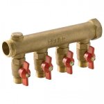 Collecteur 26 x34 mf pr� - �quip� avec vannes 4 d�parts15x21 riquier