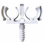 Collier de fixation double pour tube multicouche diam�tre 16 - clip�o ram