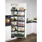 Colonne coulissante cuisine - cadre et étagères - anthracite - tandem 2 arena pure kesseböhmer Colonne coulissante cuisine - cadre et étagères - anthracite - tandem 2 arena pure kesseböhmer