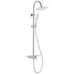 Colonne de douche avec mitigeur et tablette blanche - waterway schtte