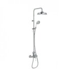 Colonne de douche style r�tro - t�te �22 cm - chrom� - louise jacob delafon