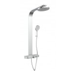Colonne de douche avec tablette - thermostatique - chrom - samoa rain schtte