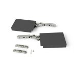 Compas pour porte relevable sans charnire altius lift - anthracite - low (l) force 560 - 1800 emuca