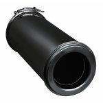 Conduit de finition - double paroi isol� duoten - laqu� noir - 150 / 200 ten