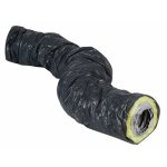 Conduit vmc souple en laine de verre - diamtre 80 - longueur 6 m - isolant 25 mm vortice