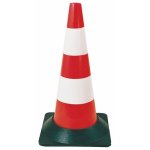 Cne de signalisation en plastique avec pied en caoutchouc taliaplast