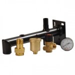 Console quipe pour vase d'expansion chauffage jusqu' 35 litres gitral