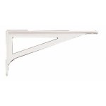 Console d'étagère renforcée - aluminium blanc - 150 x 75 mm - charge 220 kg mod Console d'étagère renforcée - aluminium blanc - 150 x 75 mm - charge 220 kg mod