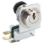 Contacteur à clé - pour ventouses électromagnétiques - 3 cosses - t25 ronis Contacteur à clé - pour ventouses électromagnétiques - 3 cosses - t25 ronis