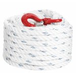 Corde  poulie polypropylne avec crochet - diamtre 20 mm - 20 mtres corderie mesnard
