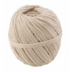 Cordeau en coton tressé - pelote de 100 grammes - diamètre 2 mm wilmart Cordeau en coton tressé - pelote de 100 grammes - diamètre 2 mm wilmart