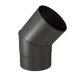 Coude 45 acier mail noir mat - diamtre 150 mm - sanpli ten