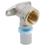 Coude 90� �16 � sertir taraudage f15x21 avec embase de fixation pour tube multicouche rbm