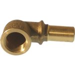 Coude 90 bronze mle 15 mm  sertir femelle 15 / 21  visser viega