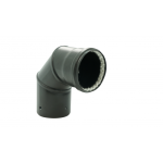 Coude acier émail noir à 90° - joint viton - diamètre 100 mm ten Coude acier émail noir à 90° - joint viton - diamètre 100 mm ten