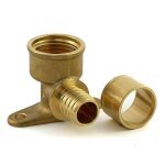 Coude applique � glissement per �16mm � visser avec embase de fixation f15x21 bricozor