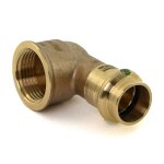 Coude bronze femelle 90� � 14 taraud� femelle � 15 / 21 viega