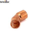 Coude cuivre 45 femelle / femelle  souder - diamtre 10 mm bricozor