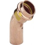 Coude cuivre 45° mâle / femelle à sertir Ø 54 spécial gaz viega Coude cuivre 45° mâle / femelle à sertir Ø 54 spécial gaz viega
