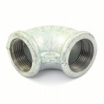 Coude fonte 90° femelle / femelle - filetage 15 / 21 galvanisé codital Coude fonte 90° femelle / femelle - filetage 15 / 21 galvanisé codital