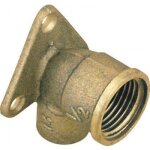 Coude laiton avec pattes - diamtre 14 - filetage 15 / 21 bricozor