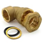 Coude laiton pour pe diamtre 25 femelle 20 / 27 deca