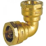 Coude laiton  serrage extrieur - diamtre 25 deca