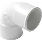 Coude pvc blanc 8730 femelle / femelle  32 - cf88b nicoll