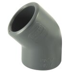 Coude pvc pression 45° f / f à coller - diamètre 50 codital Coude pvc pression 45° f / f à coller - diamètre 50 codital