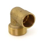 Coude  souder mle  visser - diamtre 14 - filetage 15 / 21 bricozor