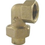 Coude union 3 pices femelle  joint sphro - conique 20 / 27 - diamtre 16 anquier