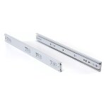 Coulisses � billes 3832 - charge 45 kg - sortie totale - blanc - l 350 mm accuride