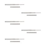 Coulisses � billes � sortie totale - hauteur 45 mm - l350mm - 5paires emuca