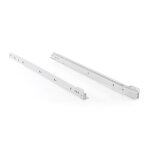 Coulisses � galets fr 402 - charge 25 kg - l 250 mm - blanc hettich