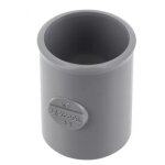 Coulisse pvc femelle - femelle -  32 mm - kf nicoll