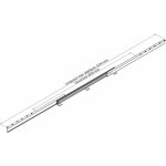 Coulisses pour ouverture centrale de table alu77 - charge 115 kg - longueur 1200 mm pottker