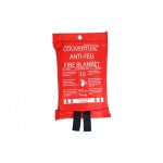 Couverture anti feu 180 x 120 cm dans un tui souple rouge farmor