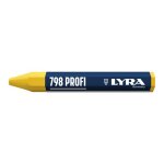 Craies industrielles hexagonales - 12 mm - longueur 95 mm - coloris jaune - par 12 lyra