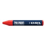 Craies industrielles hexagonales - 12 mm - longueur 95 mm - coloris rouge - par 12 lyra