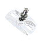 Crapaudine - pivotement bas de portail - r�glable - blanc tirard