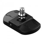 Crapaudine rglable platimium pour bas de portail - 14 mm - anthracite tirard
