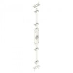 Cr�mone en applique extra - plate � bouton - slim sx blanc 9010 tirard