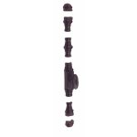 Crmone en applique en fonte - menuiserie bois - epoxy noir - ry 59 - 03 torbel